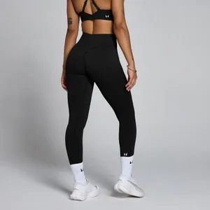 MP Women's Tempo Hybrid Seamless Leggings - Black - Size S