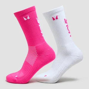 MP Move Club Running Socks (2 pack) - Candy Pink - Size UK 2-5