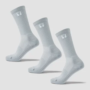 MP Running Socks (3 Pack) - Chrome - Size UK 6-8