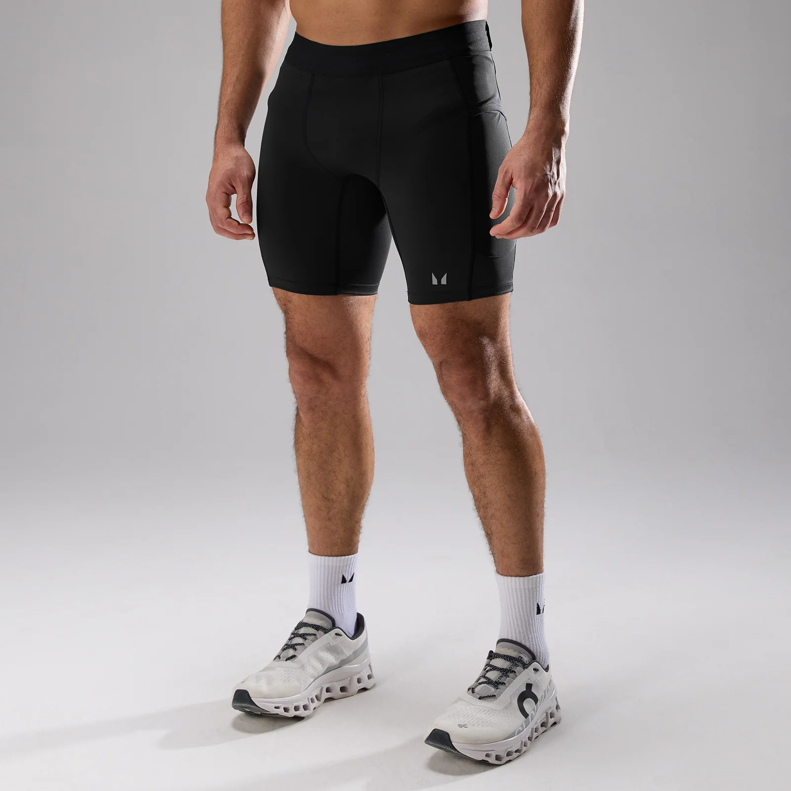 MP Men's Velocity Ultra Storage Half Tight - Black - XXXL Image 1