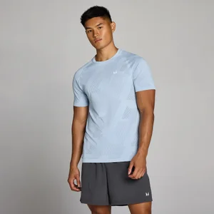 MP Men's Tempo Pillar Graphic Seamless T-Shirt - Breeze Blue - Size L