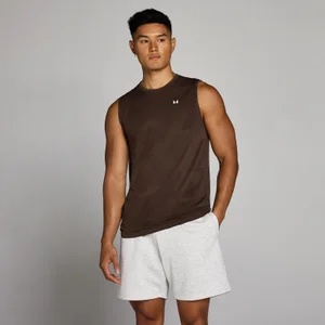 MP Men's Tempo Pillar Graphic Seamless Tank - Cocoa - Size M