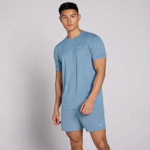 MP Men's Active Training Pillar Graphic T-Shirt - Fog Blue - Size XS