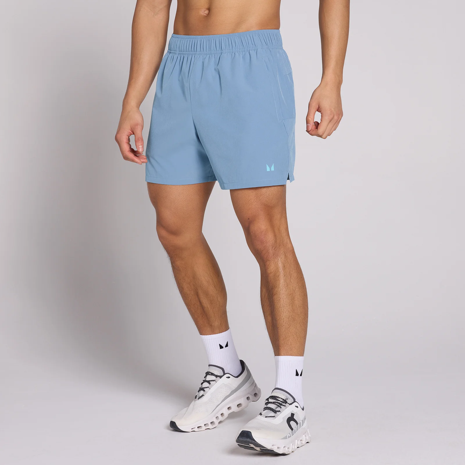 MP Men's Active Training 5" Pocket Short - Fog Blue - XS Image 1