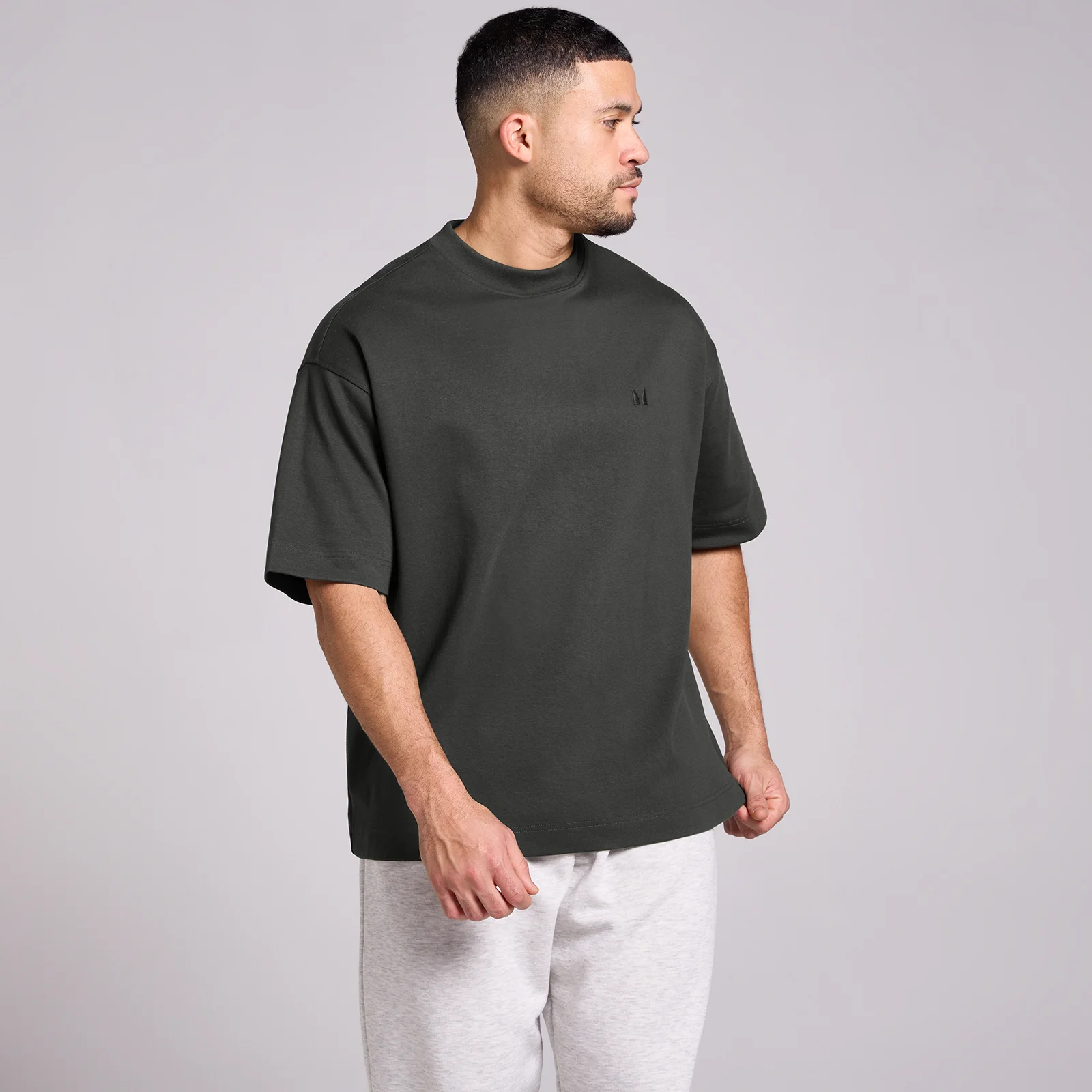 MP Men's Oversized Cotton T-Shirt - Washed Black - L Image 1