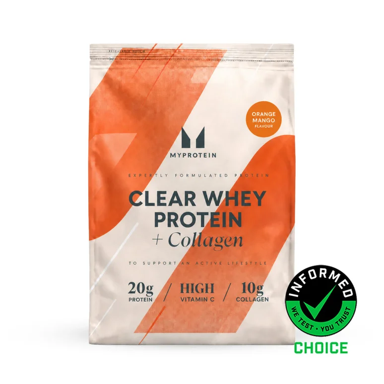 Clear Whey Protein + Collagen - 1KG - 40servings - Orange Mango