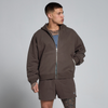 MP Men's Lift Oversized Loopback 2 Way Zip Hoodie - Chocolate