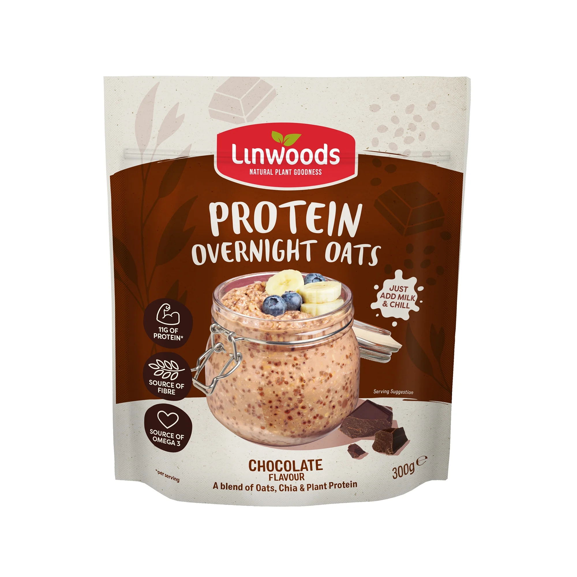 Linwoods Chocolate Protein Overnight Oats