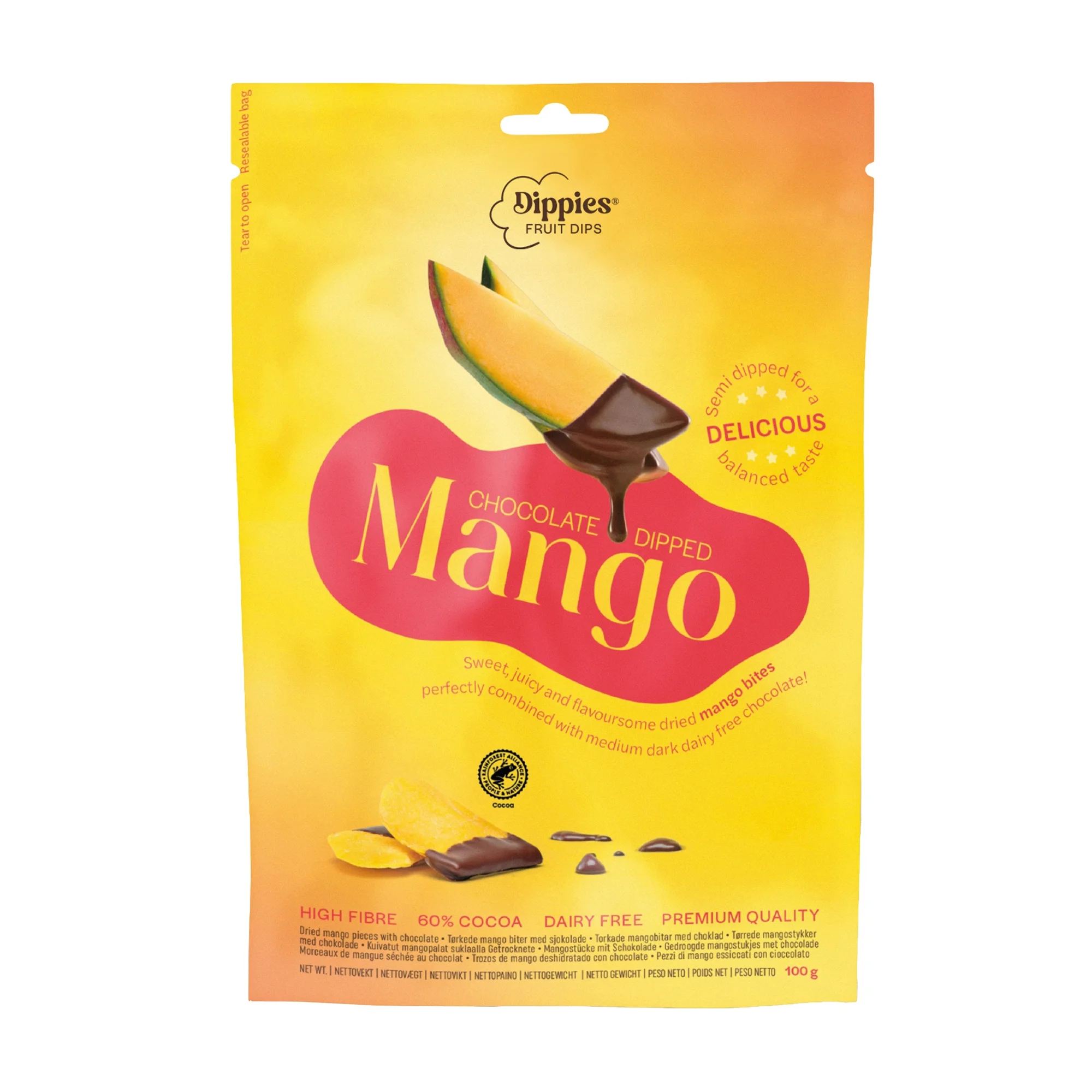 Dippies Fruit Dips, Chocolate Dipped Mango