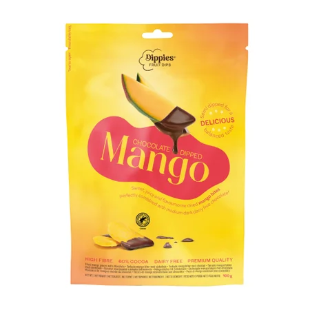 Dippies Fruit Dips, Chocolate Dipped Mango, 100g