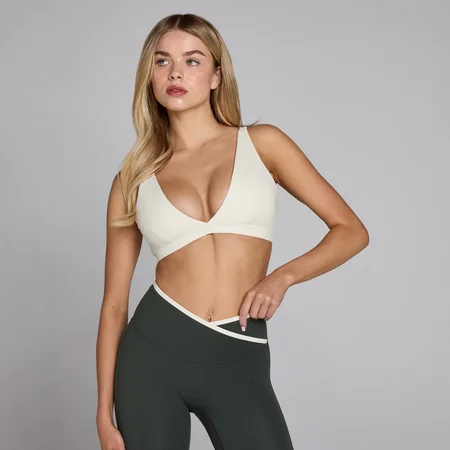 MP Women's Tempo Triangle Sports Bra - Ivory