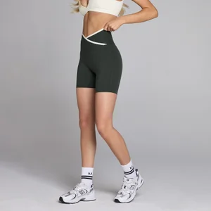 MP Women's Tempo Contrast Shorts - Washed Black - Size S