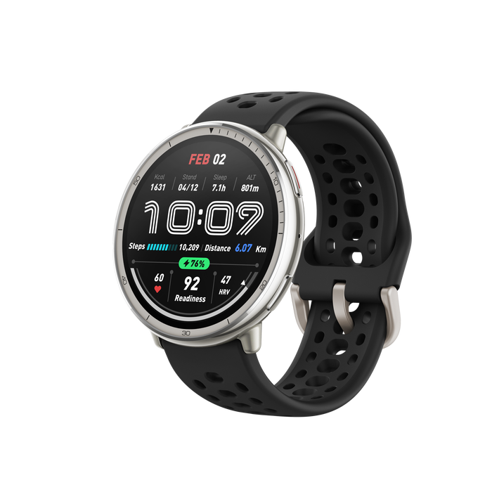 Amazfit Active 2 (Round) Black Sport Silicone