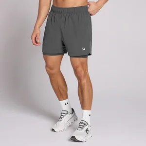 MP Men's 5" 2-in-1 Training Shorts - Dark Grey - Size M