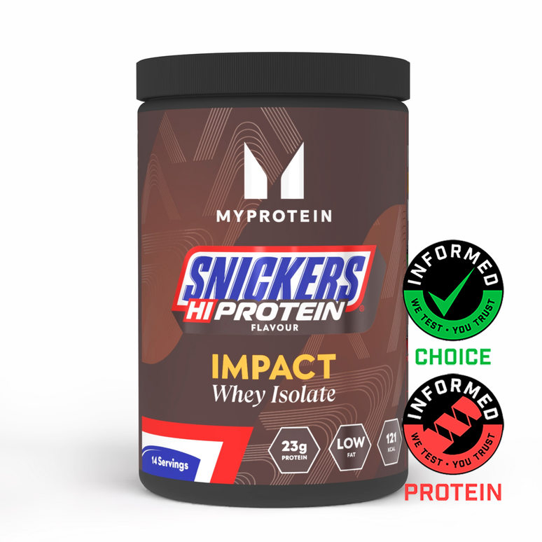 Impact Whey Isolate Powder - 500G - 14servings - Snickers Original