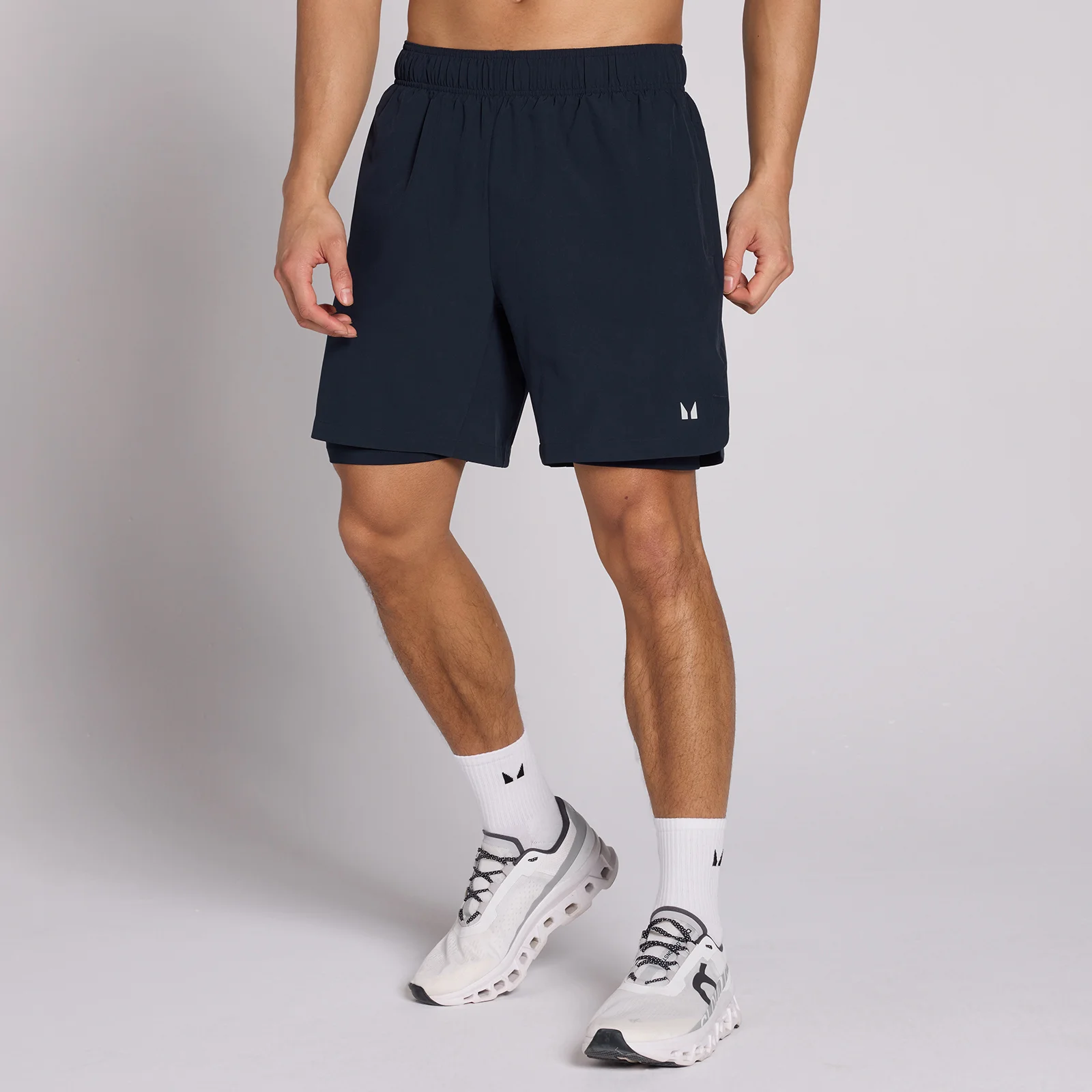 MP Men's 7" 2-in-1 Training Shorts - Dark Navy - S Image 1