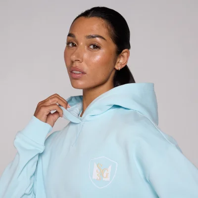 MP Women's Basics SGS Graphic Oversized Hoodie - Baby Blue - M Image 6