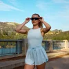 MP Women's Tempo High Neck Vest - Baby Blue