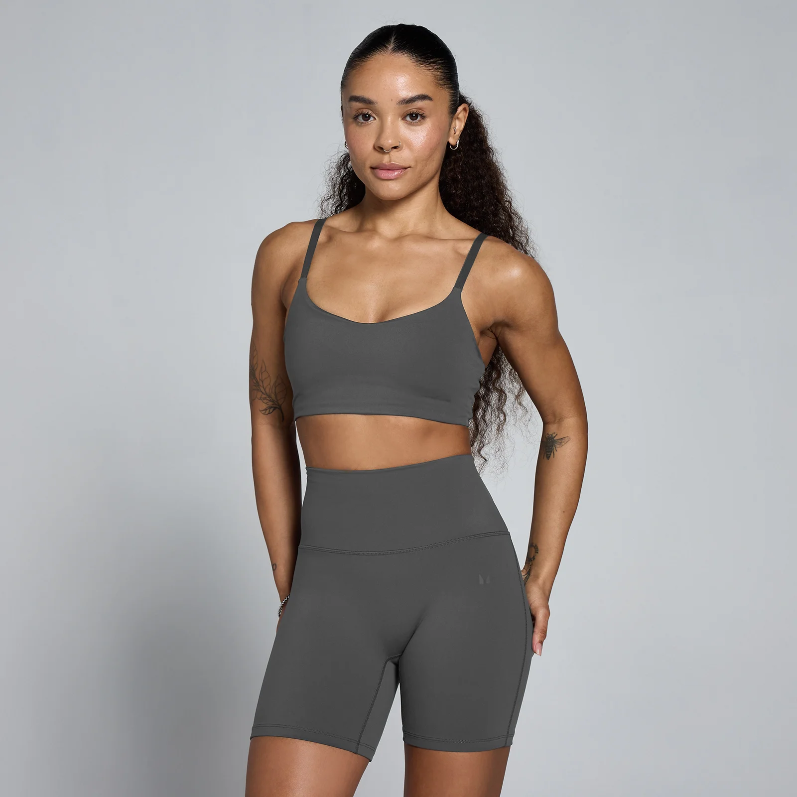 MP Women's Tempo Sports Bra - Dark Grey - S Image 1