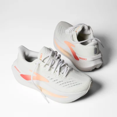 Brooks Women's Glycerin Max 2 - White/Coral/Peach - UK 4 Image 7