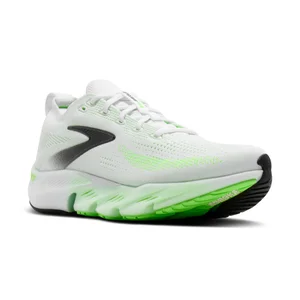 Brooks Men's Glycerin Flex - White/Green Gecko/Phantom - Size UK 7
