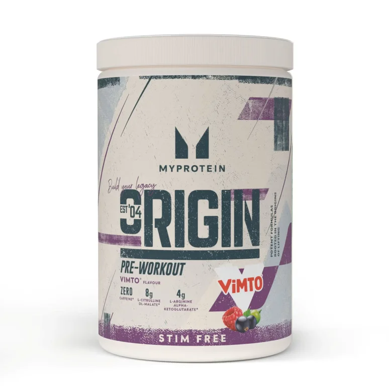 Origin Pump Pre-Workout x Vimto® | Stim & Caffeine-Free - 630G 30servings - Vimto