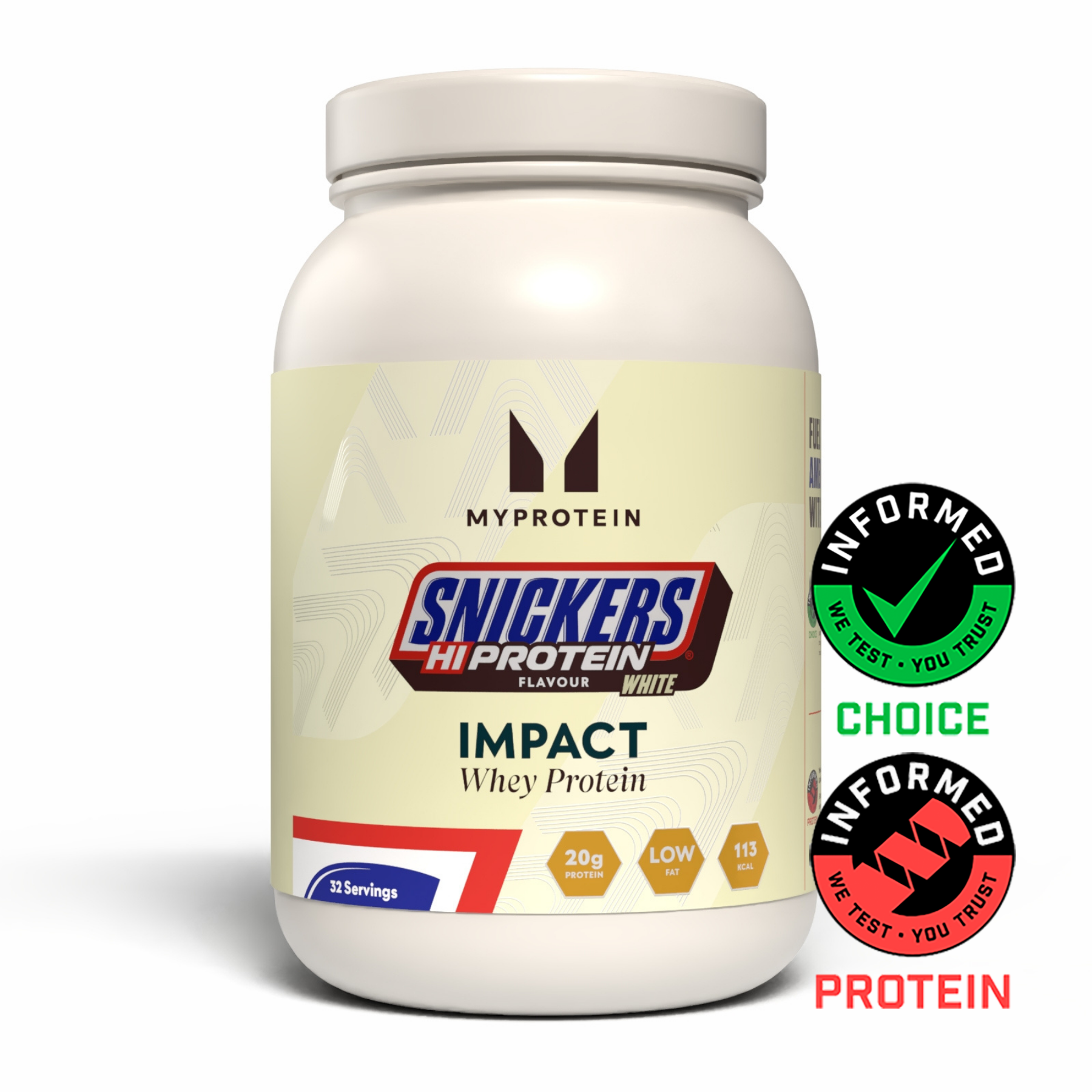 Impact Whey Protein – SNICKERS® (Snickers White)