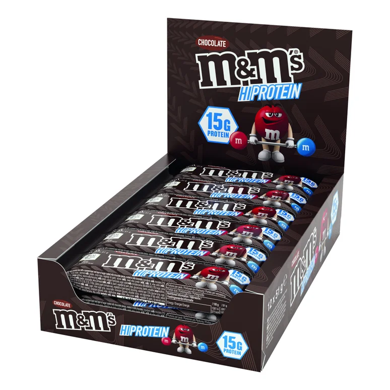 M&M'S Chocolate HiProtein Bar | 12 x 51g
