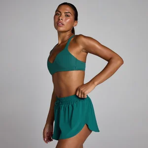MP Women's Tempo Twist Back Sports Bra - Rich Teal - Size XS