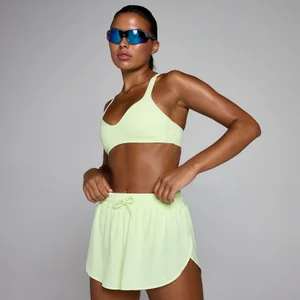 MP Women's Tempo Twist Back Sports Bra - Washed Lime - Size M