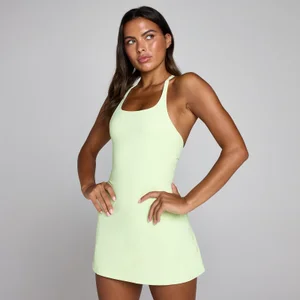 MP Women's Tempo Strappy Racerback Tennis Dress - Washed Lime - Size S