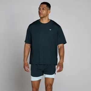 Mp Men's Hybrid Oversized Mesh T-Shirt - Faded Blue - Size M