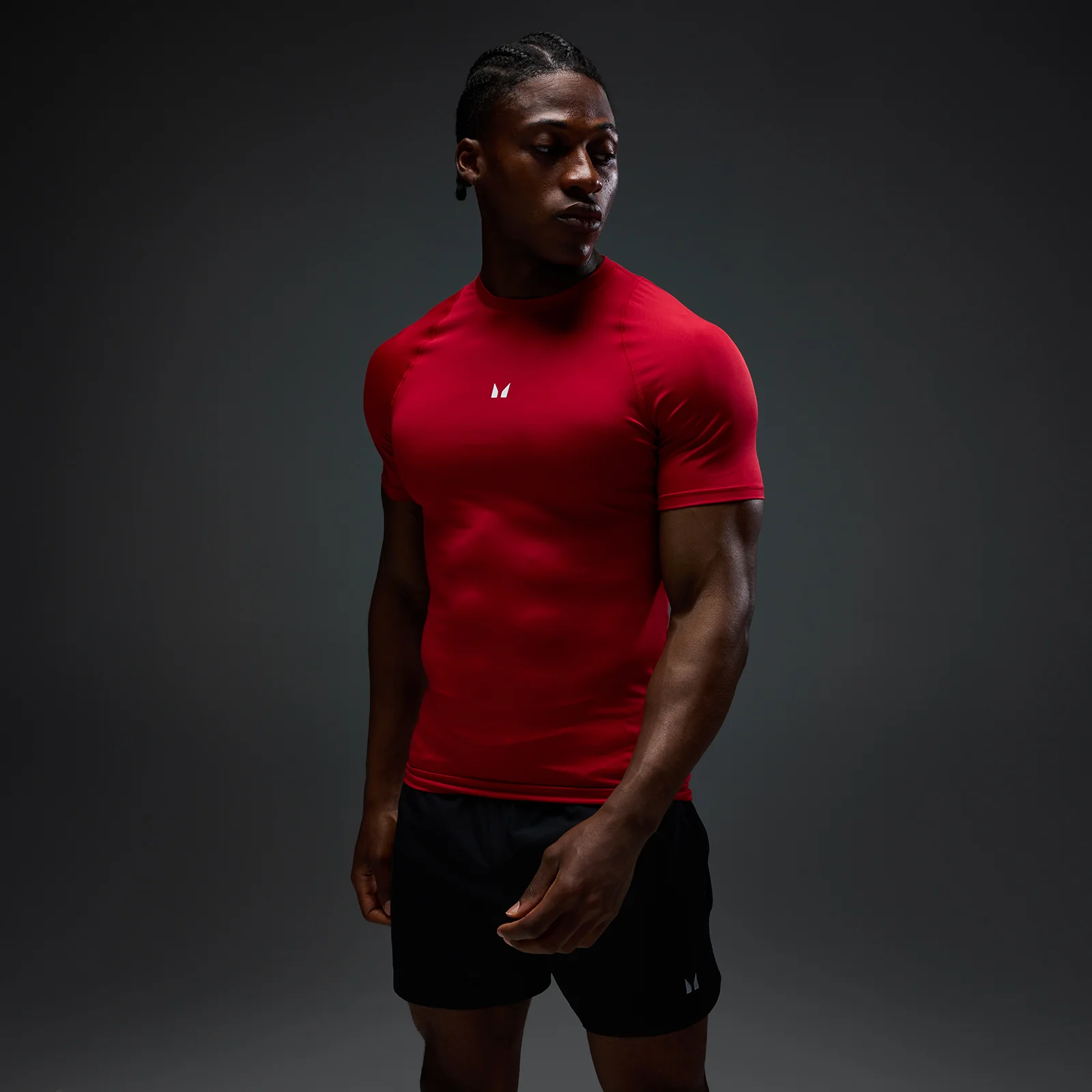 MP Men's Short Sleeve Baselayer T-Shirt - Hero Red - L Image 1