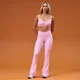 MP Women's Tempo Ruched Front Flared Leggings - Cosmo Pink