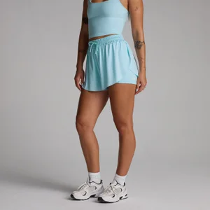 MP Women's Tempo 2 In 1 Jersey Floaty Shorts - Sky Blue - Size XL