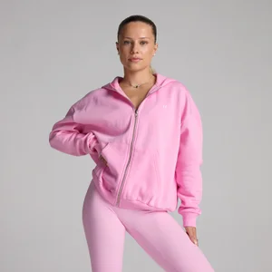 MP Women's Basics Zip Through Hoodie - Cosmo Pink - Size M