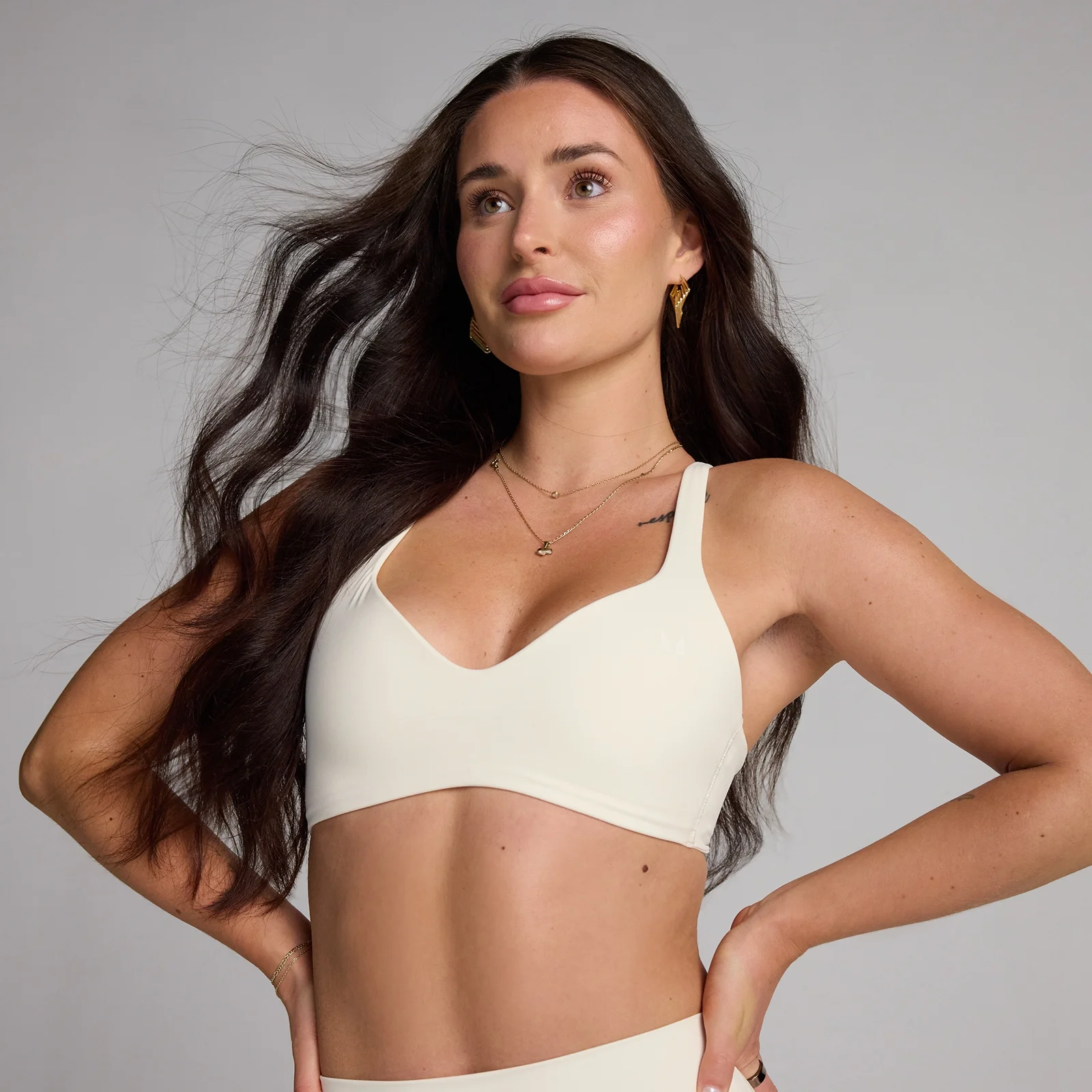 MP Women's Tempo Twist Back Sports Bra - Coconut - S Image 1