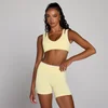 MP Women's Velocity Contrast Double Layer Sports Bra - Buttercream