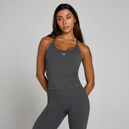 MP Women's Tempo Ultra Seamless Longline Vest - Robust Grey