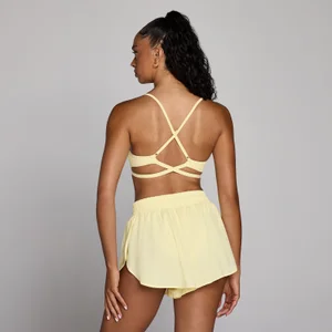 MP Women's Tempo Adjustable Strappy Back Sports Bra - Buttercream - Size S