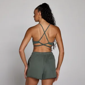 MP Women's Tempo Adjustable Strappy Back Sports Bra - Cloudy Green - Size M