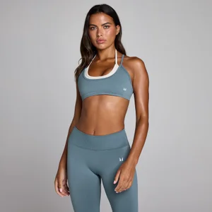 MP Women's Seamless Layered Sports Bra - Midnight Slate - Size M