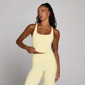 MP Women's Tempo Strappy Racerback Vest - Buttercream - Size L