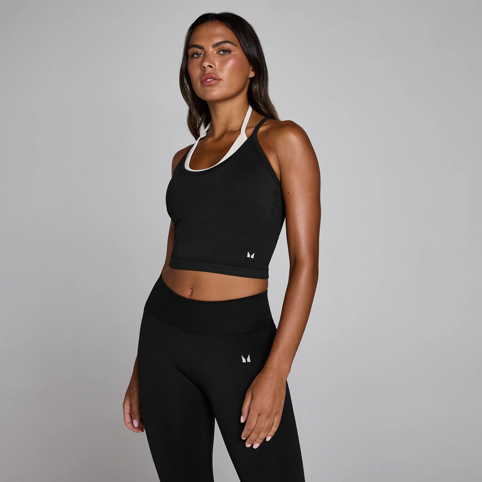 MP Women's Seamless Layered Vest - Washed Black - XS Image 1