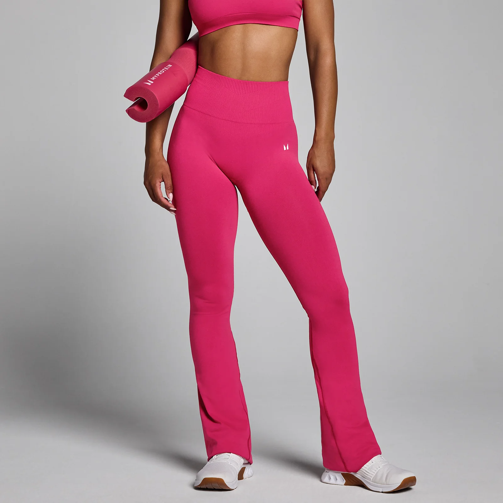 MP Women's Tempo Seamless Flared Leggings - Bold Berry - S Image 1