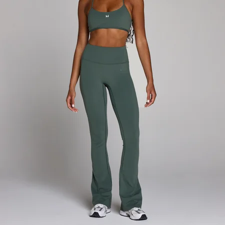 MP Women's Tempo Flared Leggings - Cloudy Green