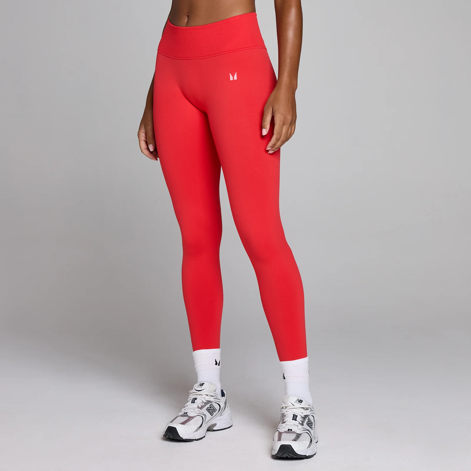 MP Women's Seamless Invisible Scrunch Leggings - Crimson - M Image 1
