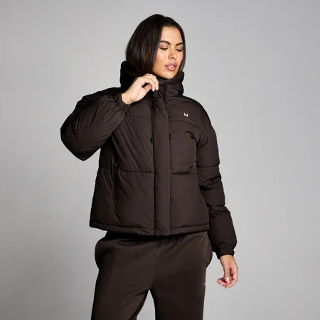 MP Women's Short Padded Puffer Jacket - Cocoa