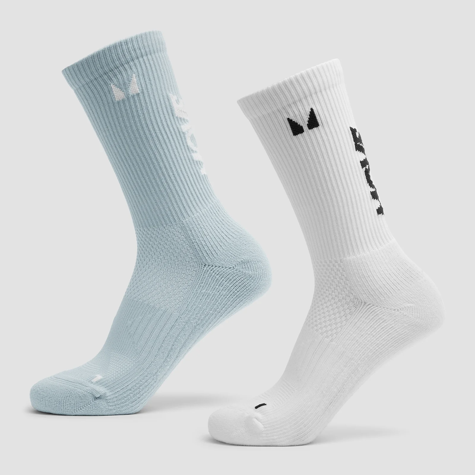 MP Move Club Running Socks (2 pack) - Baby Blue/White - UK 9-11 Image 1