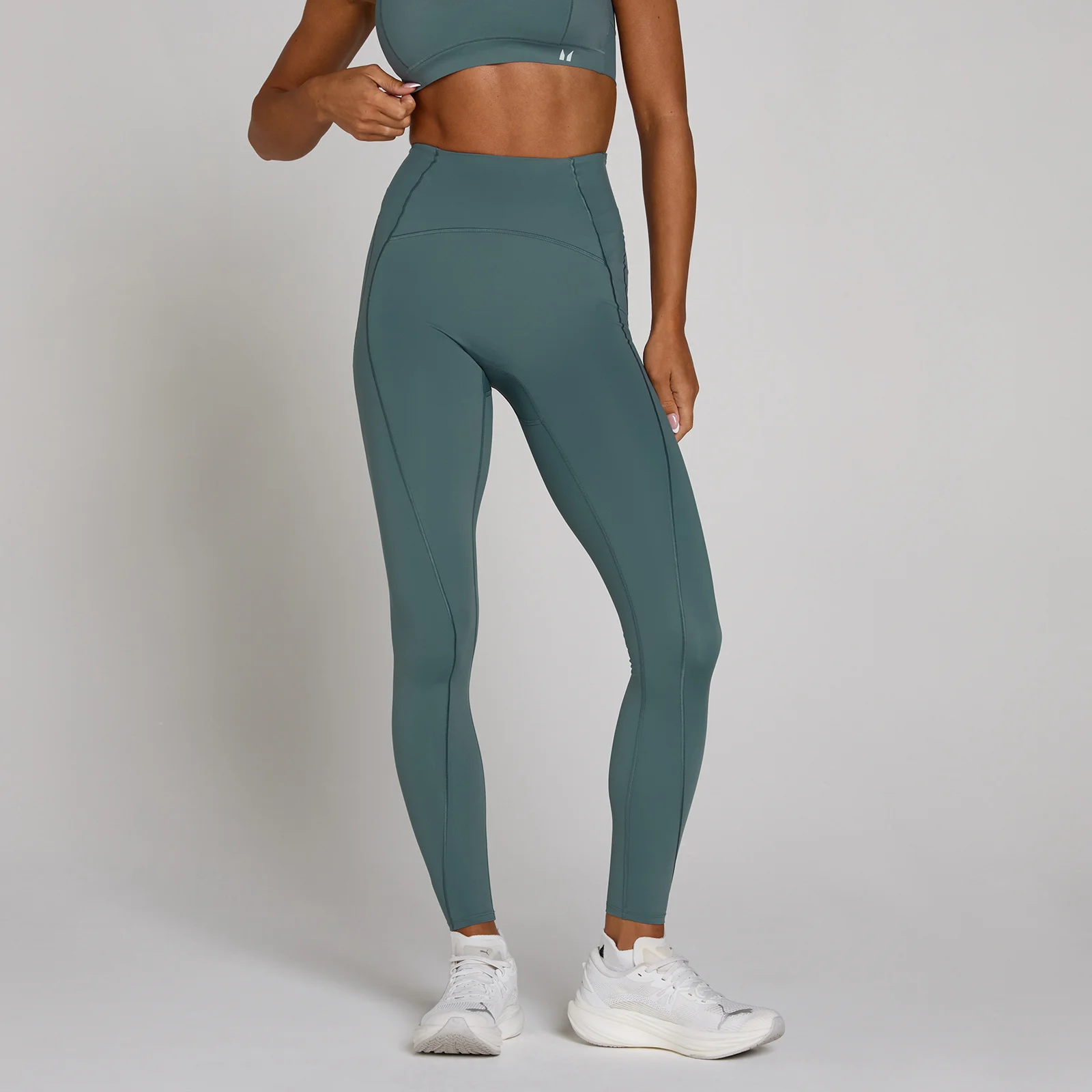 MP Women's Tempo Ultra Curved Stitch Leggings - Future Blue - XL Image 1